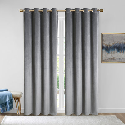 Rybicki Velvet Room Darkening Curtain Pair