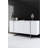 Modern Console Table with Metal Legs, White & Silver, 63.0 x 13.8 x 31.5 inches | 100% Melamine Coated Particle Board, Thickness: 0.7 inches | Perfect for Living Room, Entryway, and Office Decor, Stylish & Durable Design-582755365