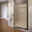 Porte de douche pivotante demi-cadre l 30,25 "x H 66" Armon-14170936-14170935