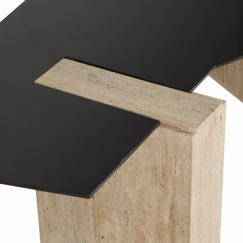 Table basse 67 "Lavana Travertine