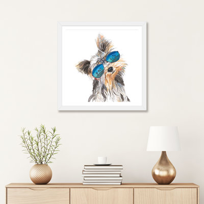 " Yorkie With Shades " by Patricia Pinto