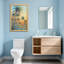 «Plants & Flowers Palm Trees Sunset Sky Gradient Colors», reproduction d'art sur toile-69952482-69952480-69952483