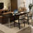 Black Rectangular Solid Wood desk-109518514