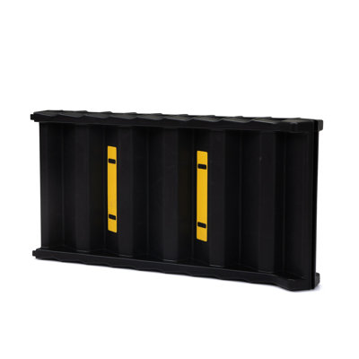 Folding Pet Ramp For Easy Access In Cars - Non-slip, . For Various Pets. Black With Yellow Decor. Up To 180 Lbs Load Car . Padding. Max Weight Capacity