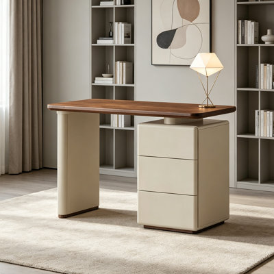Modern Minimalist Style 3-drawer Writing Desk