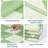  Reversible Outdoor Area Rug 9x18ft - Waterproof, Portable & Easy-Clean - Green Beige Diamond Design, Large Low-Pile Patio Carpet for RV, Camping, Porch, Balcony, Picnic, Beach, Green-758866200