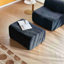 Fauteuil à compression simple en mousse avec repose-pieds et coussin ultra-confortable et peu encombrant - une chaise longue moderne et minimaliste pour le salon ou la chambre à coucher-130920003