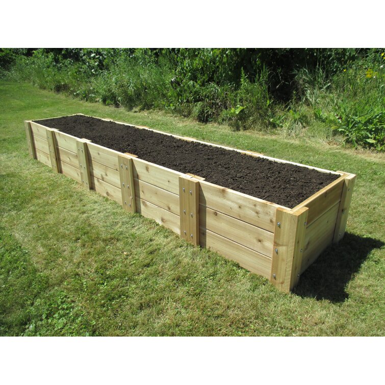 Arlmont & Co. Naylor Handmade Wood Outdoor Raised Garden Bed