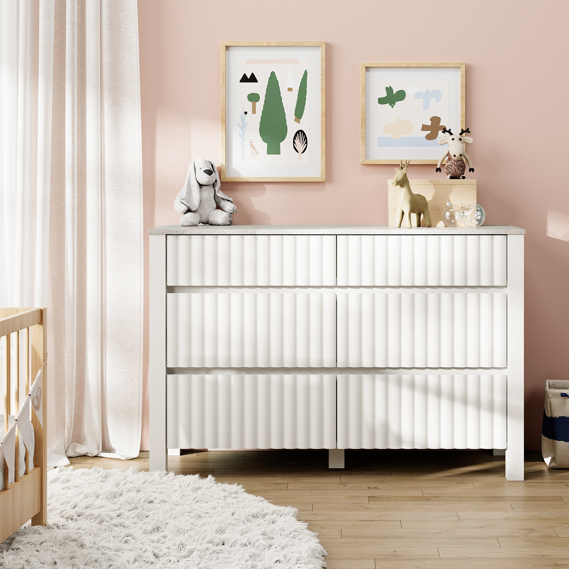 Harriet Bee Hannalise Kids 6 Drawer Dresser Wayfair