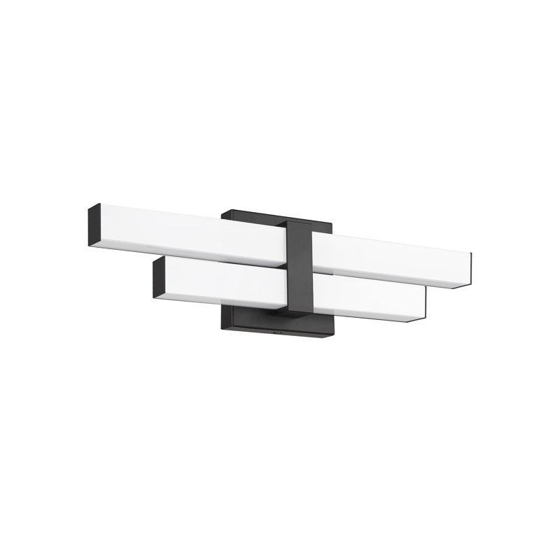 Brinli 2 - Light Dimmable LED Vanity Light, Matte Black