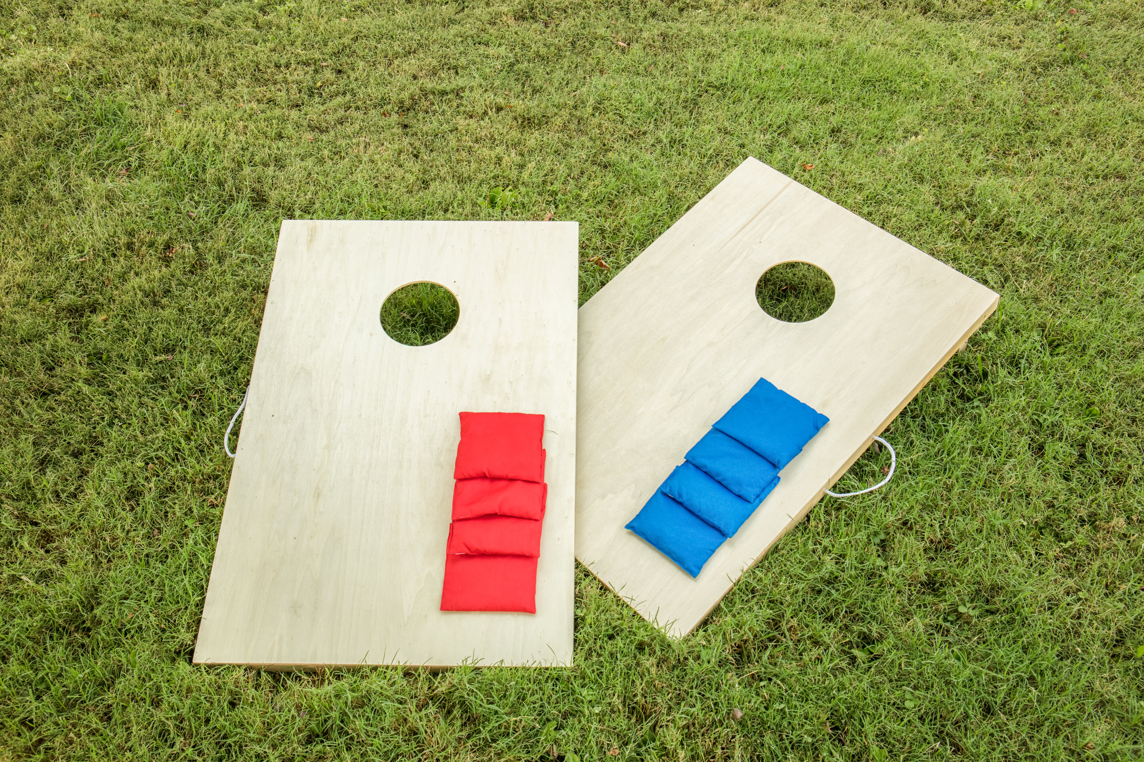 Hathaway Compact Cornhole Bean Bag Toss Game Set - Black