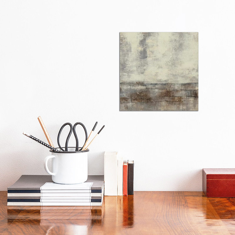 Neutral Plane II by Jennifer Goldberger - Wrapped Canvas Painting, 30.48 cm H x 30.48 cm W