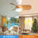Mini Led Ceiling Fan With 3 Colour Dimmable 3 Abs Blades Remote Control Dc Motor For Bedroom
