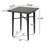 32" Square Bar Table - Elegant Backyard Furniture, All Weather And Iron, 41" H X 32.5" W D, Brown Multi Hued Outdoor & Simple Yet Classy,