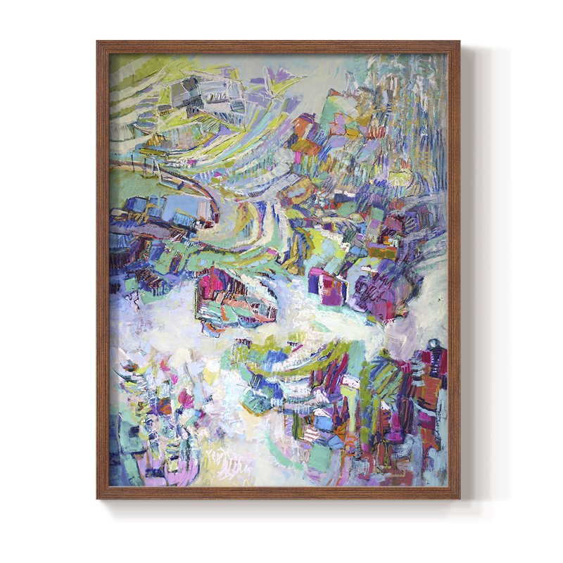 «Gathering up the Goddess II», reproduction encadrée - bois massif, Brun, H 10 po x l 8 po