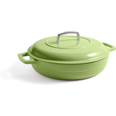 Martha by Martha Stewart 3.5 QT Enameled Cast Iron Braiser w/Lid