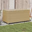 WALPLUS Mix Beige Poly Rattan Garden Storage Box Waterproof Bag Gas Spring Outdoor Chest 39.4 x 19.7 x 19.7 in