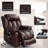 Saidee 33.5" W Faux Leather Heated Massage Dual-Power Lift Recliner-976629477