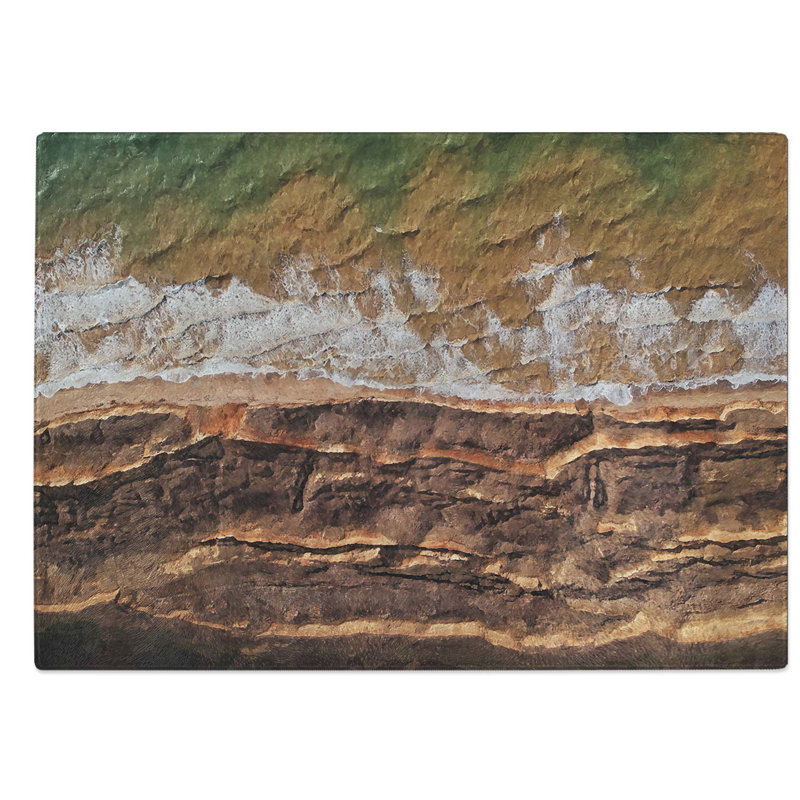 Tempered Glass the Earth Tones Chopping Board, 28.5 cm W x 20 cm L