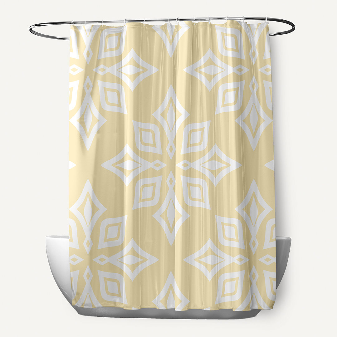 Eastbourne Floral Shower Curtain Beachcrest Home™ 