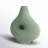 Decorative Stoneware Ceramic Vase with Sculptural Donut Shape and Boho Modern Design for Artistic Accent Styling and Contemporary Shelf or Tabletop Display-1862031865