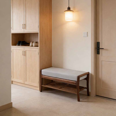Banc de rangement simple pour chaussures de style européen