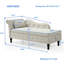 Chaise longue en velours à rangement multifonctionnel-431419234