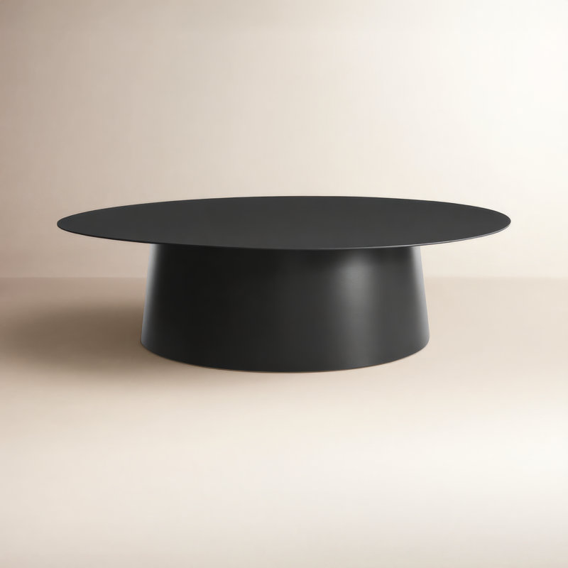 Circula Coffee Table, Oblivion, 15" H x 36" L x 36" W