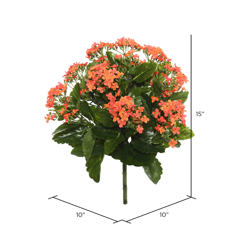 Artificial Kalanchoe Bush, Orange