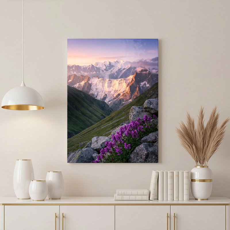 Ensemble de 1 tableau sur toile Fleurs de montagne, 2030