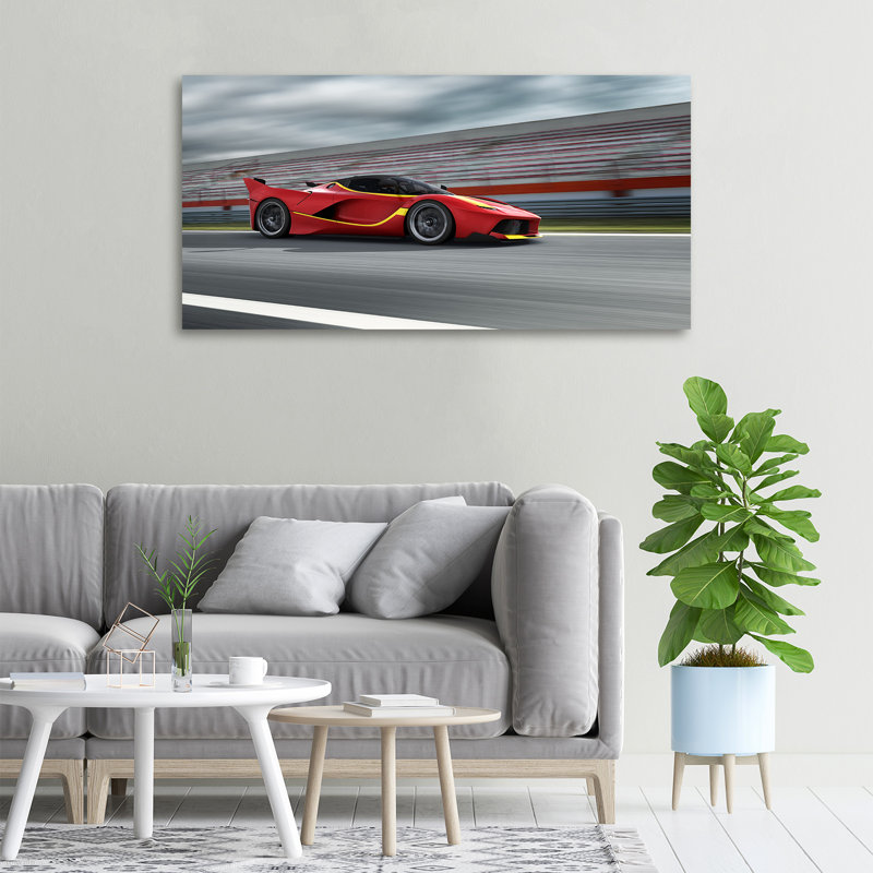 Sports Car - Wrapped Canvas Print