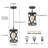 Aziz 1-Light 6" Wide Lantern Geometric Pendant