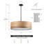 24 po Lustre tambour 5 lumières 