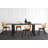 Levante Glass Extendable Table with Wooden Legs-628190400-550550119