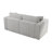 75.6" Soft  Modular 2-Person Sofa - Highly Comfortable With Distinctive Design. For Bedroom & Living Room. Light Gray. Modern & Plush Furniture Choice.-766312596-766312597