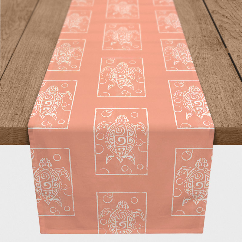 Chemin de table gris, 72 po x 16 po, 1, Orange