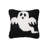 Spooky Ghost Halloween Hooked Throw Pillow-712131484