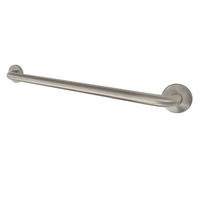 Kingston Brass Americana 1-1/4 Inch O.D Grab Bar, Brushed Nickel, 24"