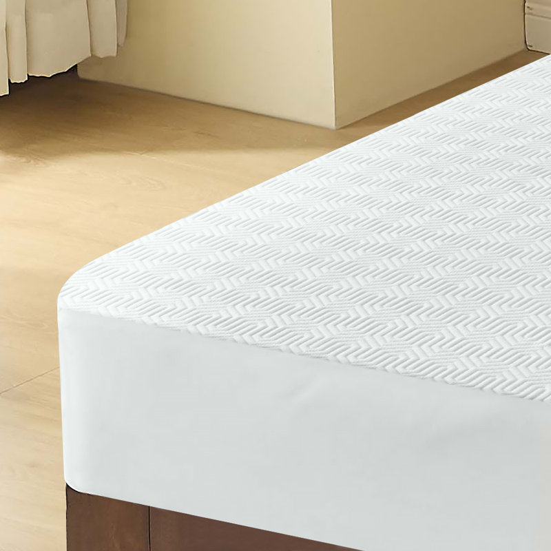 Waterproof Mattress Protector, Noiseless 3D Air Bamboo Mattress Cover, 18" Deep Pocket, Breathable, King