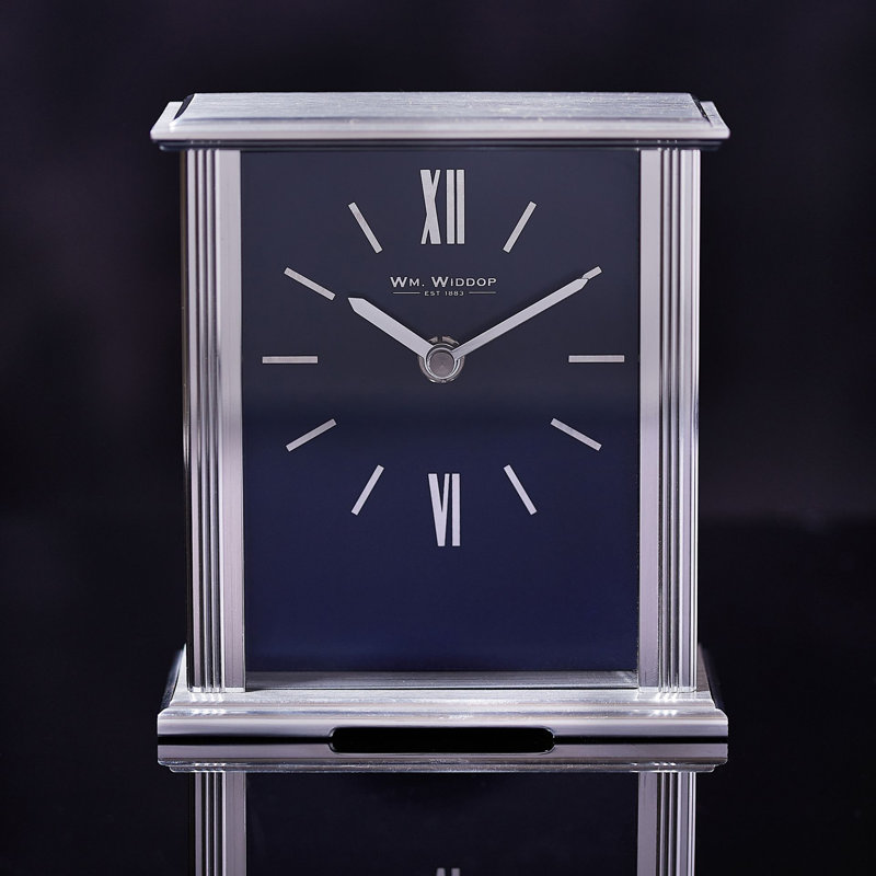 Lamartine Metal Wall Clock, Silver 