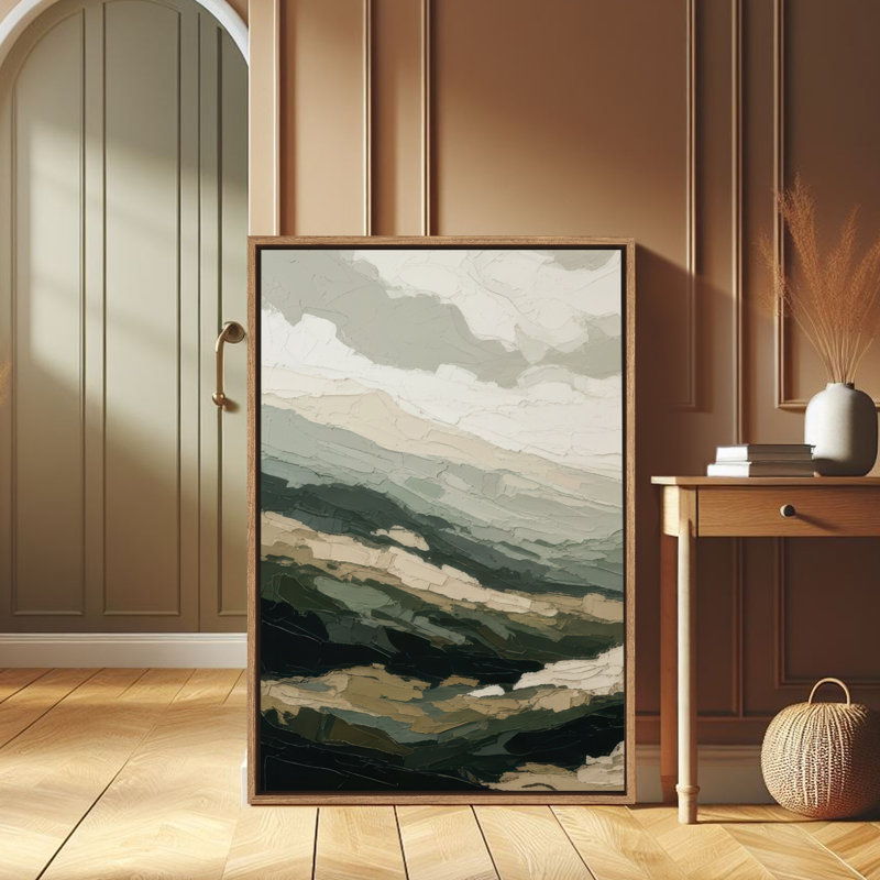 Art mural encadré, rétro, antique et classique pour chambre à coucher - 16 po x 24 po, Naturel, H 24 po x l 16 po