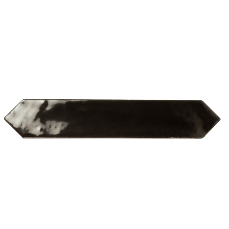 Festa 1.7'' W x 9.6'' L Ceramic Singular Tile, Black