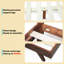 Structure de lit Harmony en bois massif de style plateforme avec tête de lit sculptée, style Mid-Century moderne, aucun sommier nécessaire, assemblage d'outils intelligents, capacité de 800 lb-1290066447-1290066433