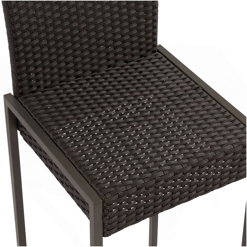 Tabouret de bar Conway, Marron foncé