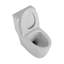 Toilette en céramique, siège allongé, blanc, confortable, 1,1 / 1,6, et cuve allongée à hauteur de confort T036wt,