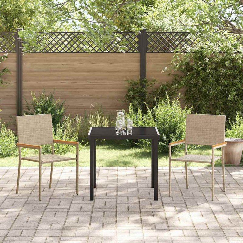 Outdoor Patio Dining Armchair, Cream