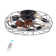 Hadiah 7 - Blade Flush Mount Ceiling Fan with Remote Control and Light Kit Included