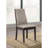 Taupe and Espresso Upholstered Dining Chair (Set of 2)