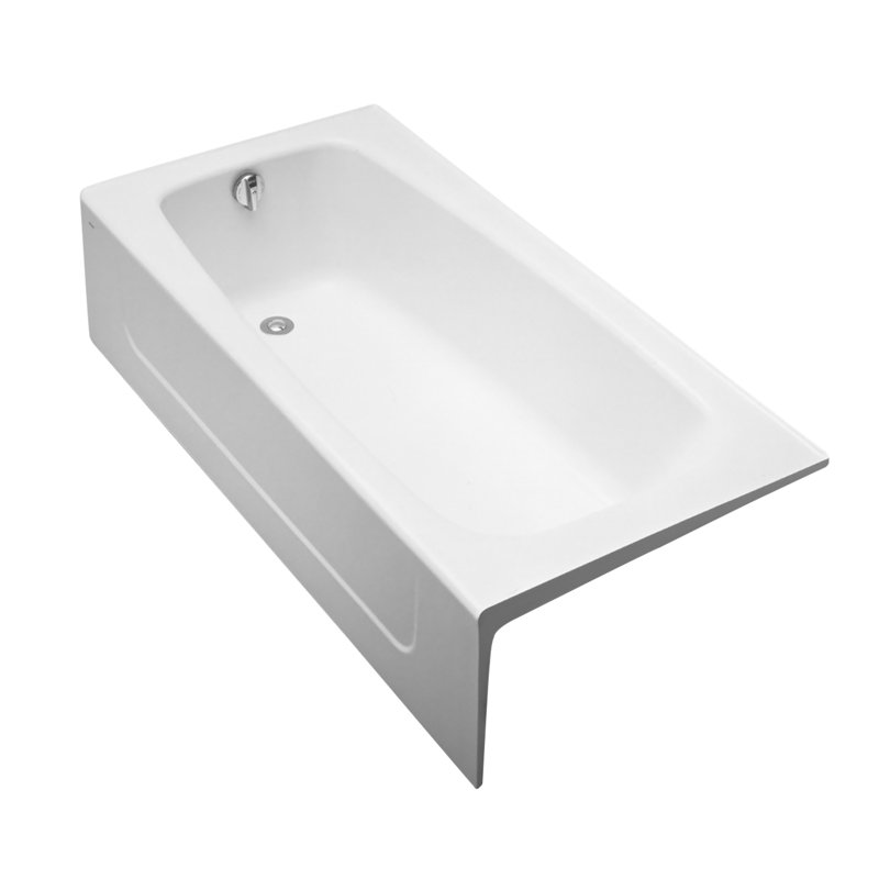65.75" x 32" Drop in Soaking Bathtub, Left, Cotton