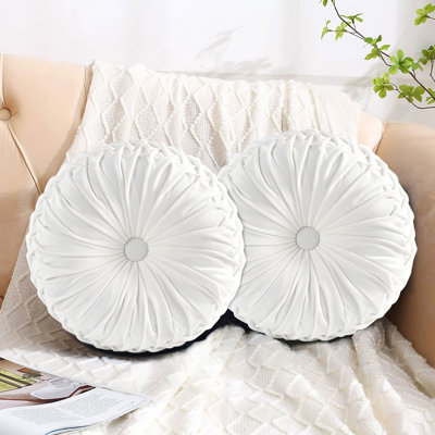  Velvet Round Throw Pillow